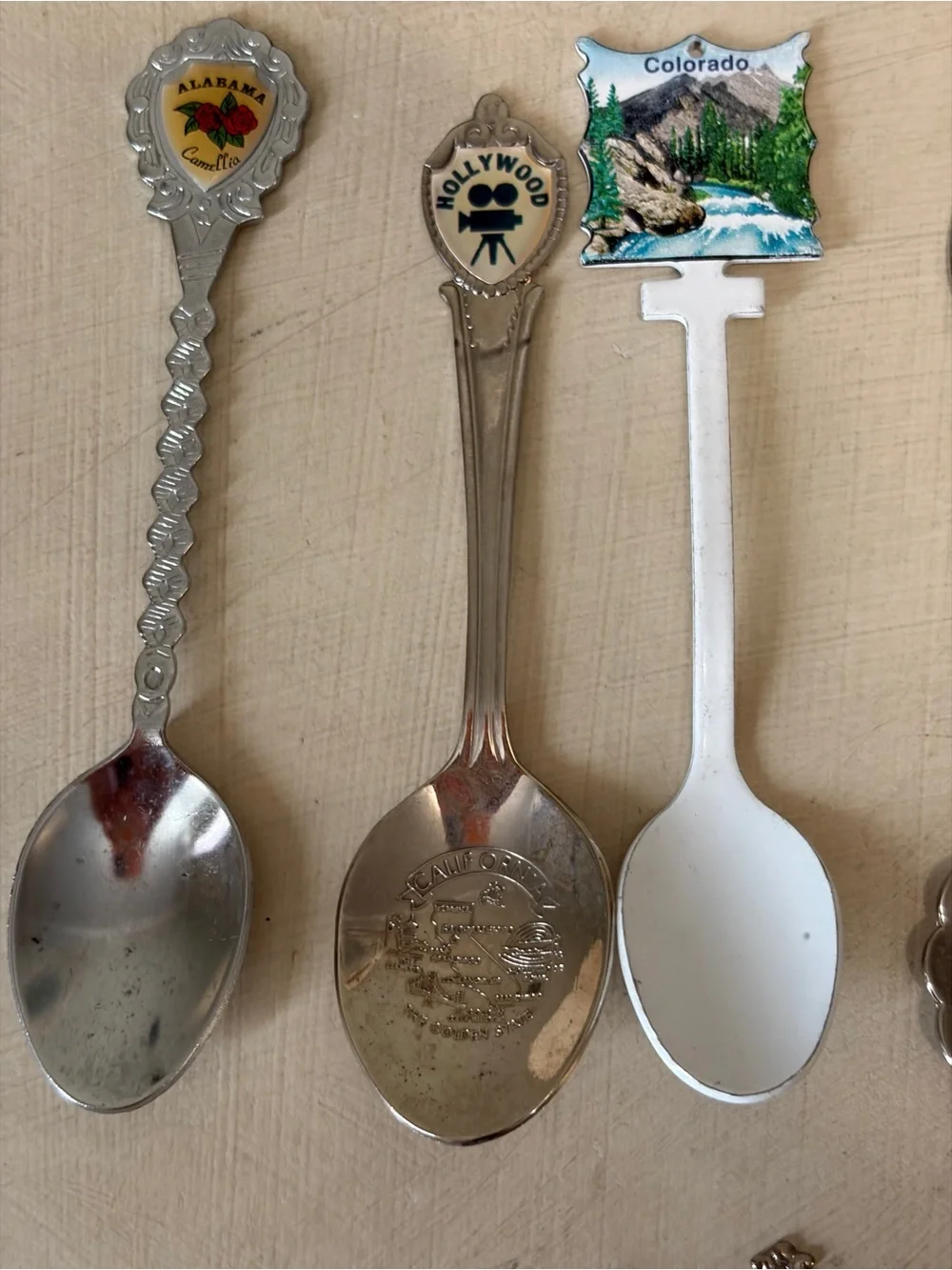 State Souvenir Spoon Vintage Set Of State Enamelled Collectibles-25 In All